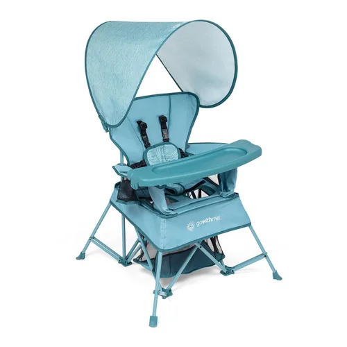 Baby Delight Go with Me Venture Silla Portátil | Interior y Exterior | Toldo para el Sol | 3 Etapas de Crecimiento Infantil | Ola Azul