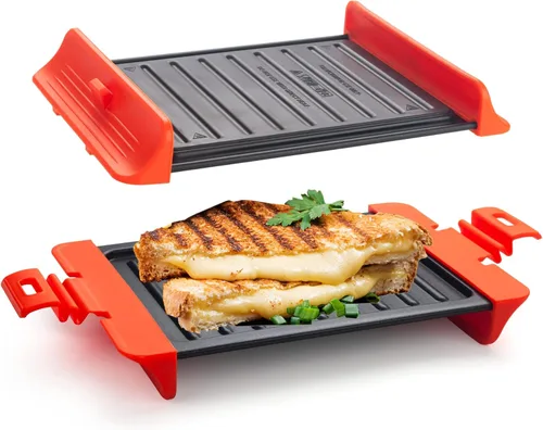 Maconee Sandwichera para microondas | Máquina de queso para parrilla de microondas | Utensilios de cocina para tostadora de microondas | Prensa
