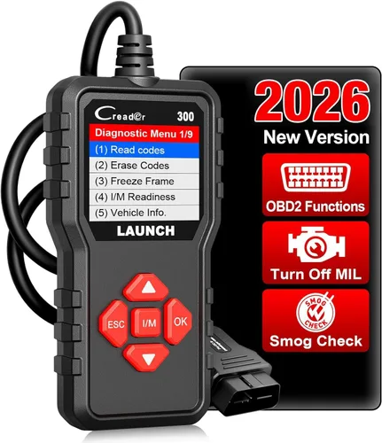 LAUNCH Escáner Creader 300 OBD2, lector de código de falla del motor, compatible con flujo de datos de lectura, escáner para todos los coches de