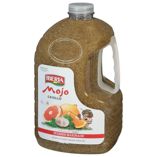 Iberia Mojo Criollo, adobo español perfecto para marinar pollo, carne de res y cerdo, hecho con jugo de naranja real, 128 onzas líquidas